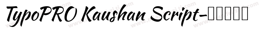 TypoPRO Kaushan Script字体转换